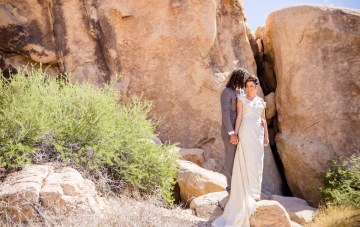 This Couple Got Married While Camping In Joshua Tree National Park (& It Looked So Fun)