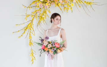 Colorful Spring Wedding Ideas With Creative Paper Goods
