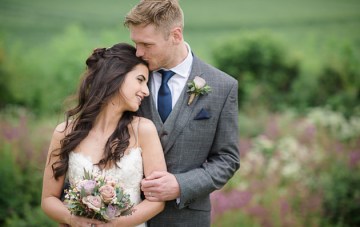 Rustic English Barn Wedding with Pretty DIY Details