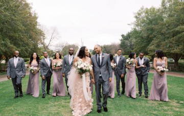 Texas Garden Wedding With A Blush Pink Wedding Dress