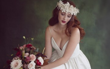 Rose Gold; Romantic Wedding Inspiration With Stunning Headpieces