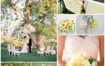 Buttercup Yellow & Leafy Green Wedding Inspiration
