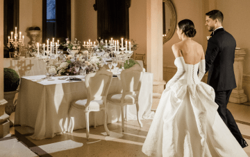 Exquisite French Chateau Wedding with Stylish Elegance