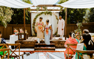 Intimate Indian Backyard Wedding