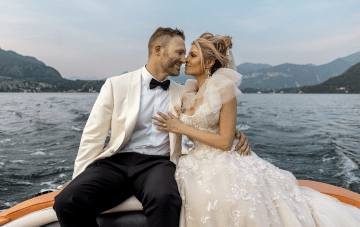 Elegant Lake Como Wedding with Personalized Touches and Glamour