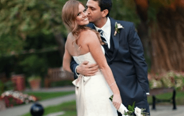 Glamourous Vintage Waves, Navy Blue & Peach California Wedding (Part 2)