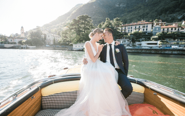 Hydrangea Blue Lake Como Micro Wedding