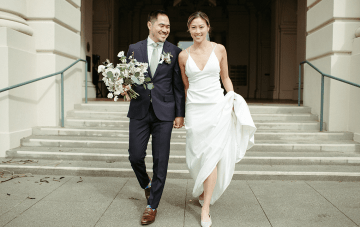 Stunning Intimate Elopement At Home In Minimalist Style